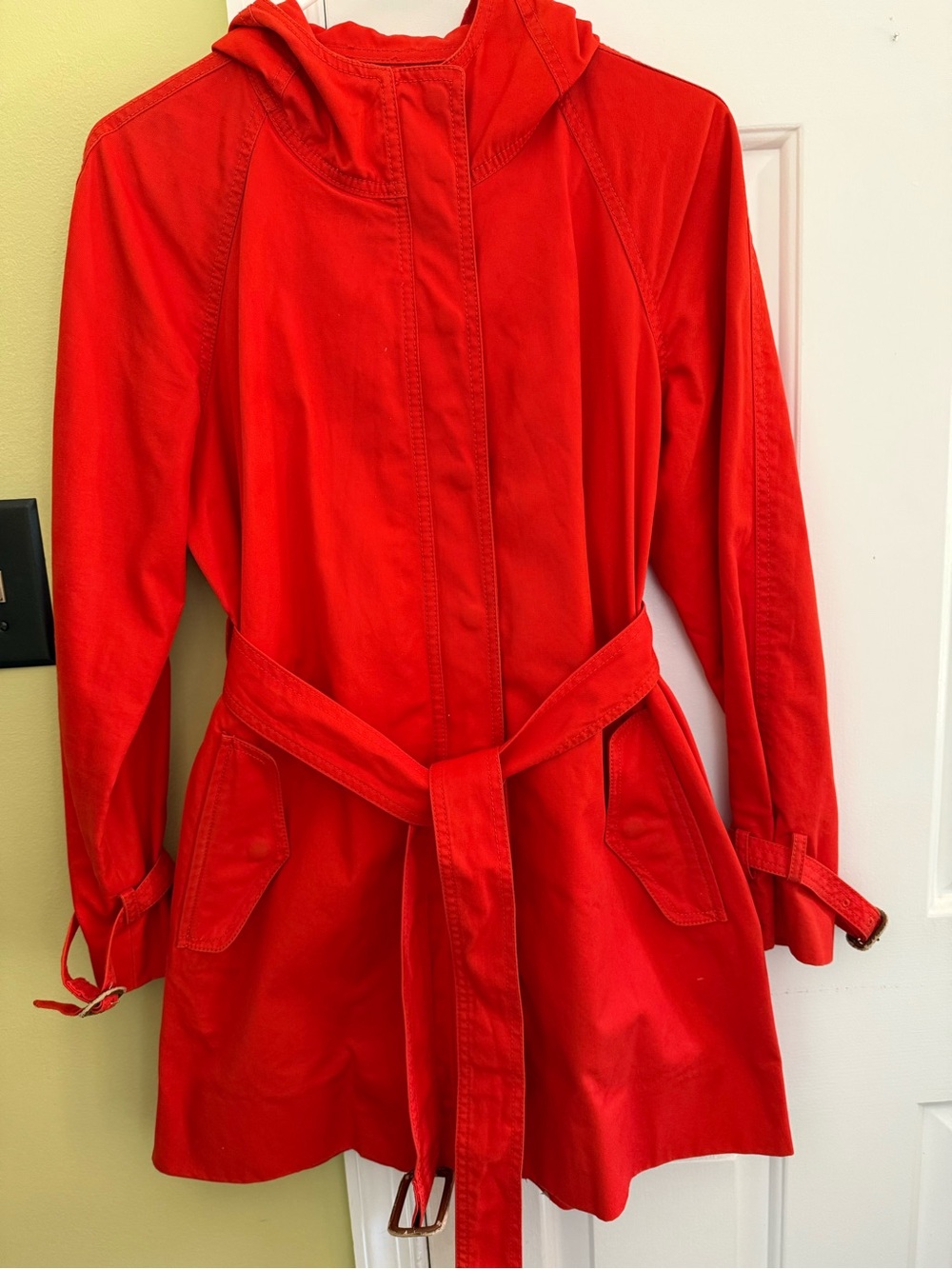 J Crew Rain Coat with Hood